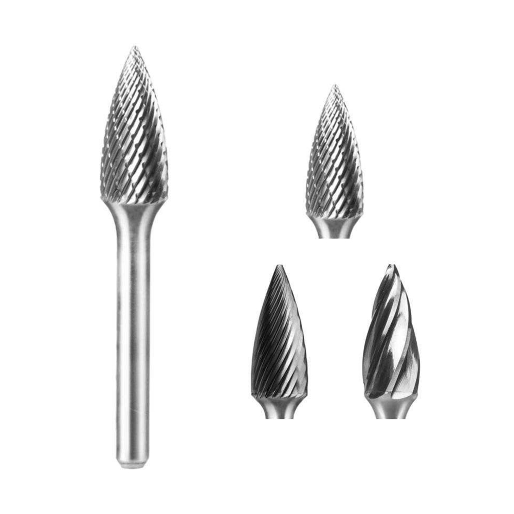 6.35mm SG-5 Pointed Tree Shape Tungsten Carbide Burr Rotary File