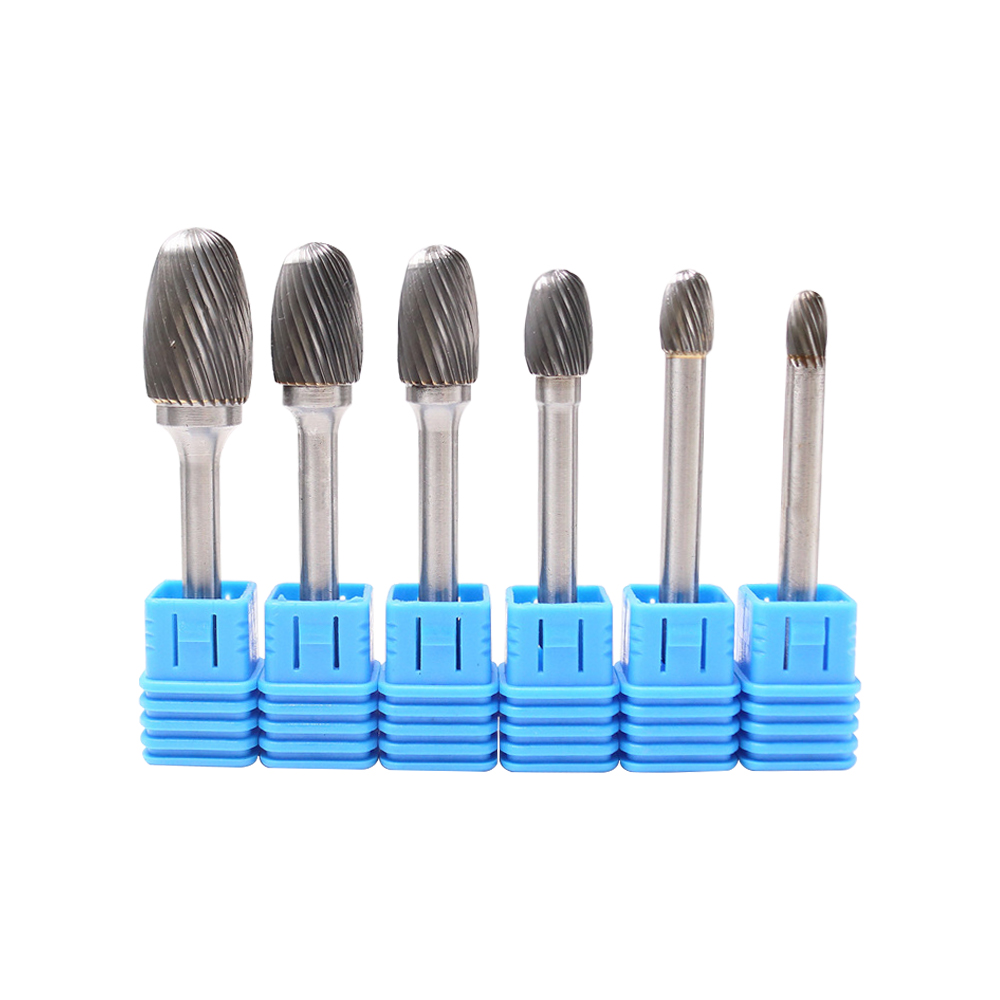 OEM SE Oval Tree Carbide Grinding Bits Rotary Burrs