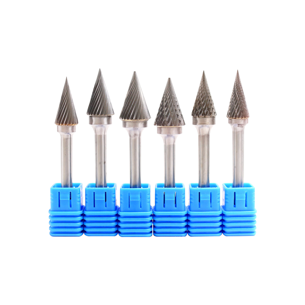 SM Pointed Cone Shape Rotary Files Carbide Cutting Burrs