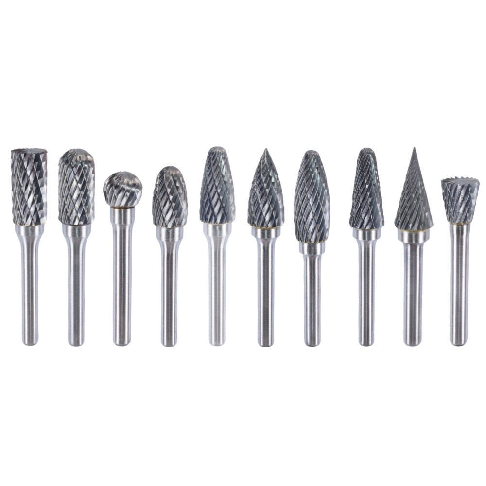 Factory 6mm Shank Type A -N Solid Carbide Rotary Burrs Die Grinder Bits