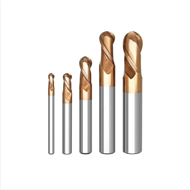 HRC55 2 Flute Ballnose End Mill Cutting Tools for Metal Working
