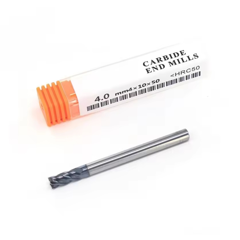 HRC45-50 4 Flute Square Carbide End Mills for Steel & Stainless Steel